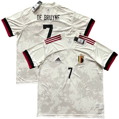 2020/21 比利时客场球衣 #7 De Bruyne 2XL 阿迪达斯足球欧洲套装全新 — 第 1/4 张图片