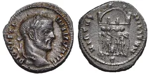 Diocletian - Diocletianus Silver Argenteus - Four Tetrarchs - RARE AR Roman Coin - Picture 1 of 1
