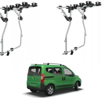 Portabici Posteriore 3 Bici per Fiat Qubo anno 2019 3 bici uomo donna - Immagine 1 di 4