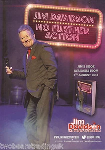 Folleto de promoción de eventos: Jim Davidson - No Further Action: UK Tour 2014 - Imagen 1 de 2