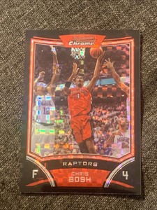 2008 Bowman Chrome Chris Bosh  Xfractor Card 12/299