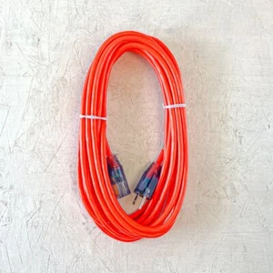 25' 16 Gauge Light Duty Orange Extension Cord with Lighted Ends - Picture 1 of 1