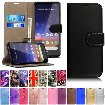 Case For Nokia 3310 1 2 3 4 C21 Plus 5 6 8 Asha Leather Flip Wallet Phone Cover - Image 1 of 4