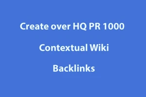 1000 HQ PR Kontext Wiki Backlinks - Bild 1 von 1