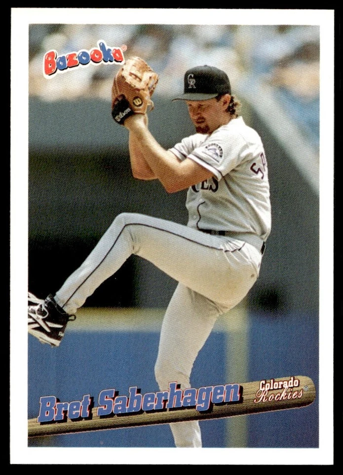 1996 Bazooka Bret Saberhagen Colorado Rockies #114 - Image 1 of 2