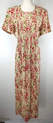 Vestido Miss Dorby Vintage - Talla 18 - Estampado Floral Multicolor - Mezcla de Lino Foto 1 de 4