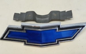 1969 1970 Chevy Truck Bowtie Hood Emblem Original w/ Bracket - Picture 1 of 5