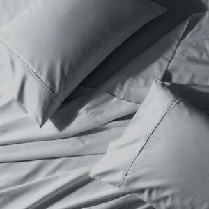 Split King Adjustable Bed Sheet Set 100% Cotton Crispy Soft Breathable Percale 
