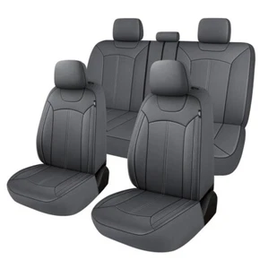 For Toyota Car Seat Covers Faux Leather Full Set 5 Seats Front Rear Protectors - Picture 1 of 32
