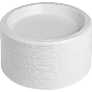 Durable Microwave Safe 10" Party Plastic Disposable Plates Dinnerware - Picture 1 of 5