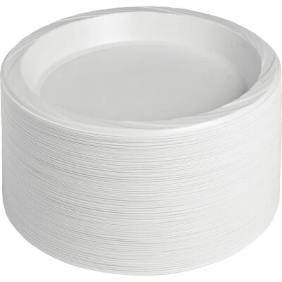NICOLE FANTINI Durable Microwave Safe 10" Party Plastic Disposable Plates Dinnerware