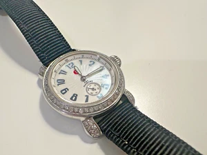 Michele Stainless Steel Diamond CSX Quartz Women's Watch textile Band - Picture 1 of 8