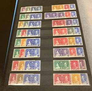 BRITISH COMMONWEALTH CD302 Coronation Issie Set of Mint Singles - Picture 1 of 3
