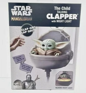 Star Wars Mandalorian The Child Baby Yoda Talking Clapper Grogu Night Light NEW - Picture 1 of 2