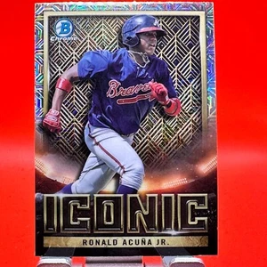 2023 Bowman Chrome - Bowman Iconic Ronald Acuña Jr. #BI-2 Rifrattore Mojo - Foto 1 di 2