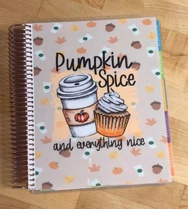 Pumpkin Spice & Everything Nice Cover Set 4 use w Erin Condren Life Planner~ - Picture 1 of 4