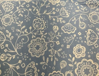 COTTAGE BLEU #48692-17-AZUL CIELO FLORAL POR ROBIN PICKENS PARA MODA- 1 YARDA Foto 1 de 2