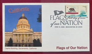 JOHN'S DEALS - US - FDC SC #4279 CALIFORNIA FLAGS OF OUR NATION - FLEETWOOD - Picture 1 of 2