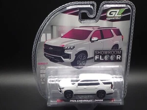 2025 GREENLIGHT 2024 CHEVROLET TAHOE WHITE SHOWROOM FLOOR SERIES 7 1:64 - Picture 1 of 8