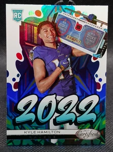 2022 Certified Graffiti Insert - Kyle Hamilton RC #2022-20 Baltimore Ravens - Picture 1 of 2