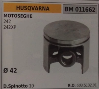 BRUMAR 503513201 PISTONE COMPLETO MOTOSEGA HUSQVARNA 242 242XP Ø 42