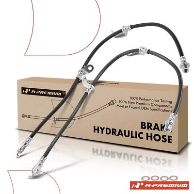 A-Premium 2x Brake Hydraulic Hose Front for Lexus CT200h 2011-2017 Toyota Prius - Image 1 of 4