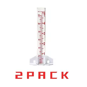 (Pack of 2) AcuRite 8.75" 5-inch Capacity Glass Rain Gauge - Clear - Picture 1 of 9