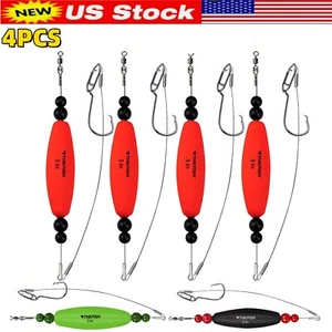 4Pc Fishing Bobbers Catfish Float Rigs Santee Rig for Catfishing Tackle Rattling - Picture 1 of 18