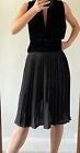 Dion Lee Designer Pleated Skirt In Black, Size 6.