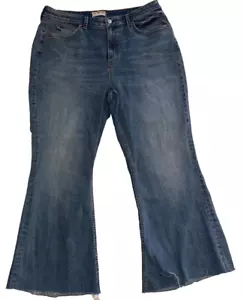 Free People We The Free CRVY Vintage High Rise Flare Denim Jeans Size 35 - Picture 1 of 10