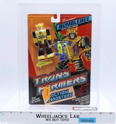 Bumblebee Action Master AFA GRADED 80+ 80/90/90 G1 Transformers Hasbro NEW - Image 1 of 4