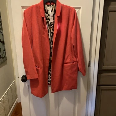 Chico’s Size 3 NWT Emberglow Soft Boyfriend Duster - Image 1 of 4