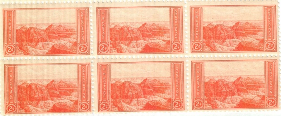 Estampilla postal del Parque Nacional del Gran Cañón de Estados Unidos de 2¢ #741 paquete de 100 Foto 1 de 1