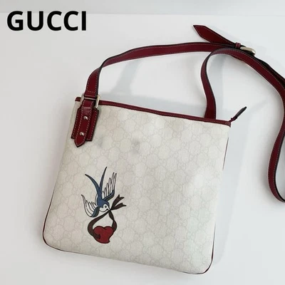 Gucci Tattoo GG Supreme Canvas Leather Shoulder Bag Japan A-251025-3 - Image 1 of 4