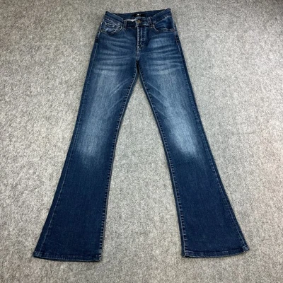 7 For All Mankind Womens Jeans Bootcut Flare 26 30 UK 8 Dark Wash Blue Stretch - Image 1 of 4
