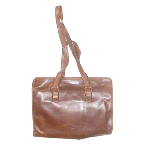 THE BRIDGE Mens Laptop Bag Brown Leather - Imagen 1 de 6