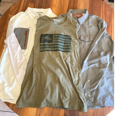 Simms Fishing G4 & Regular Men's XL Shirts - Lot of 3 - Image 1 of 4