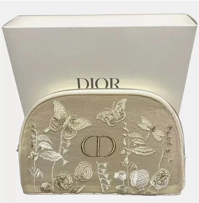 CHRISTIAN DIOR DIOR 2025 Beauty NEW! Pouch Nature/Butterflies/Dragonflies /Pouch