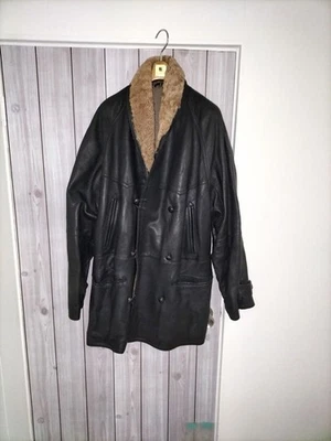 Beams Shawl Collar Leather Coat Size 48 Belted 4 Pockets Men’s Jacket - Image 1 of 4