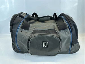 FUL Rolling Duffle 22”x12”x12” Carry On Gym Bag 2 Wheel Rolling Telescope Handle - Picture 1 of 12