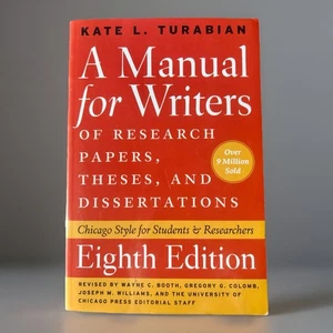 A Manual for Writers of Research Papers, Theses, and Dissertation 8th Edition - Picture 1 of 2