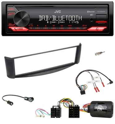 JVC Bluetooth USB DAB Lenkrad Autoradio für Smart ForTwo 04-07 schwarz - Bild 1 von 4