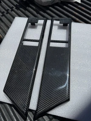 88-94 OBS Chevy Gmc MANUALES Puerta Ventana Interruptores Borde Biseles FIBRA DE CARBONO C/K Foto 1 de 4