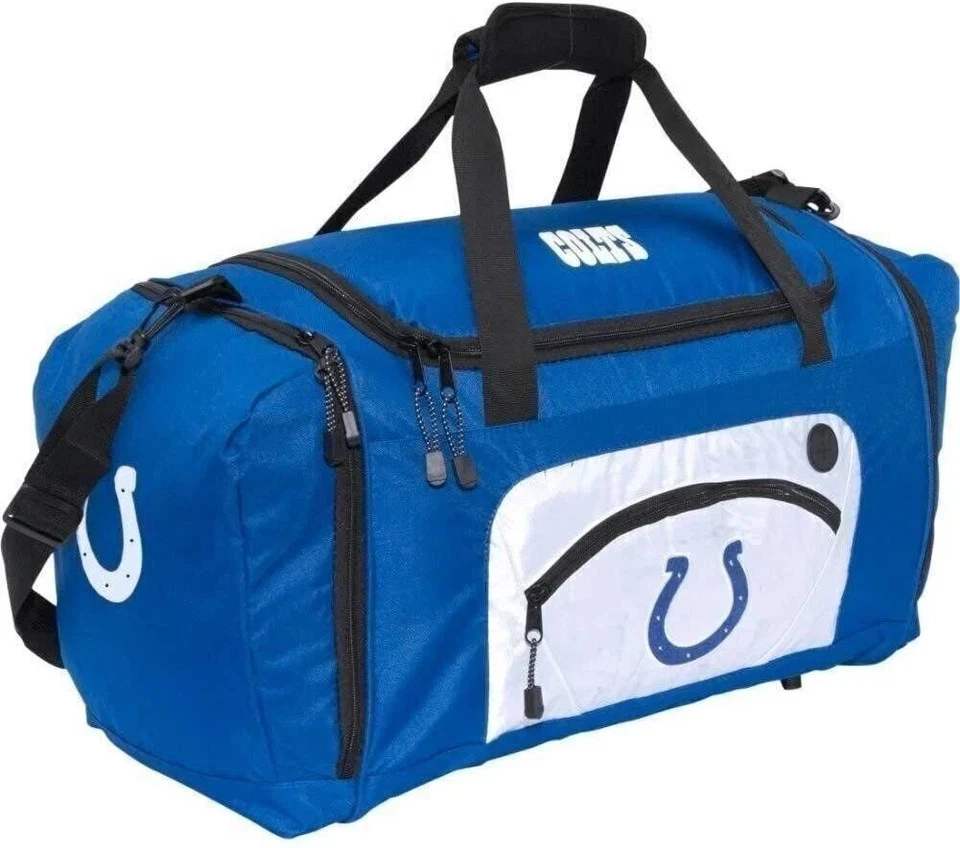 Indianapolis Colts NFL Roadblock Duffel Bag – 20"x11.5"x13" Travel & Gym Bag - Image 1 of 1