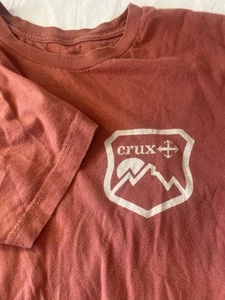 Men's Crux Orange Outdoor Activewear T-Shirt- Size M- Great Condition-Tiny Flaw - Picture 1 of 8