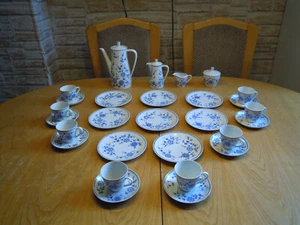 Seltmann Weiden Bayrisch blau Kaffee/ Mokkaservice 8 Personen - Bild 1 von 7