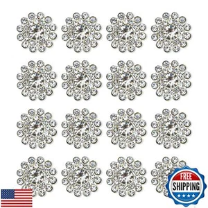 200 pcs Rhinestone Embellishments Crystal Decoration Brooch Button Flatback D - Picture 1 of 5