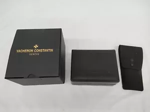 VINTAGE GENUINE VACHERON CONSTANTIN watch box case wood leather 3set 250219008eA - Picture 1 of 8