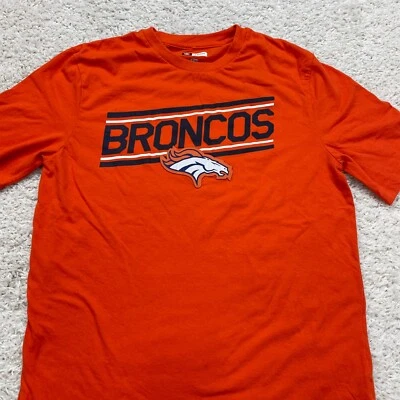 NFL Denver Bronco Camisa Para Hombres Grande Naranja Azul Fútbol Broncos Caballo Aire Libre Foto 1 de 4