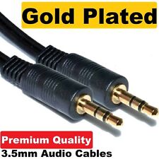 Aux Cable Audio Lead 3.5mm Jack to Jack Stereo Male for PC Phone Car 20cm to 20m
